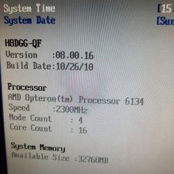SuperMicro H8DGG-QF Dual Opteron 6134 32GB RAM 16 Core 1U Server