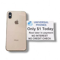Apple IPhone XS Max 64gb    UNLOCKED  - NO CREDIT CHECK $1 DOWN PAYMENT OPTION  3 Months Warranty * 30 Days Return *