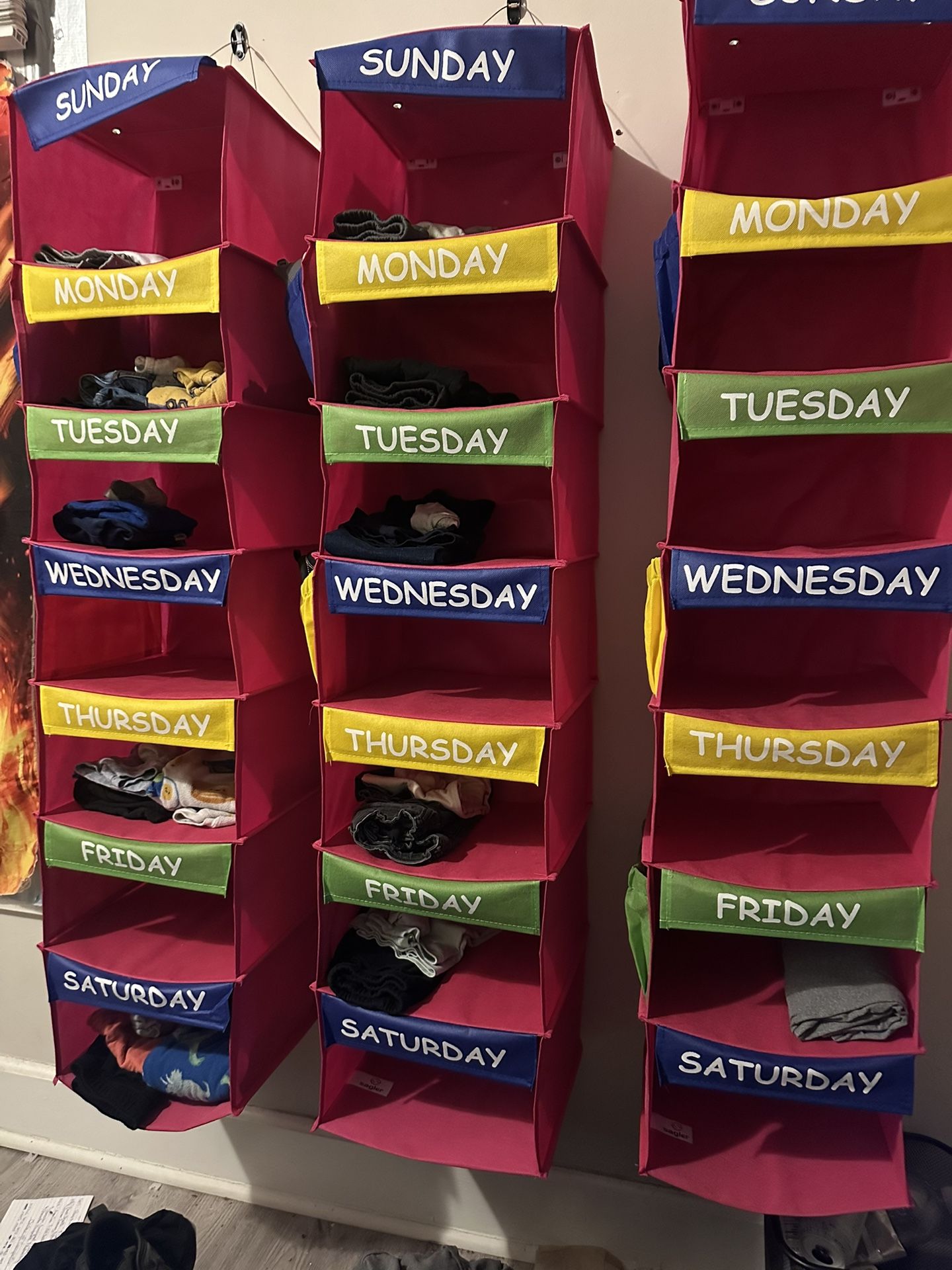 Weekly Clothes Organizers