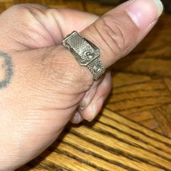 Stainless Steel Belt Fashion Ring $1 