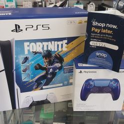 PlayStation 5 Disc With Fortnite Bundle On Payment Plan Option With $49 As Initial Payment