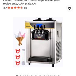 VEVOR Commercial Ice Cream Maker 2200-Watt Countertop Soft Serve Machine