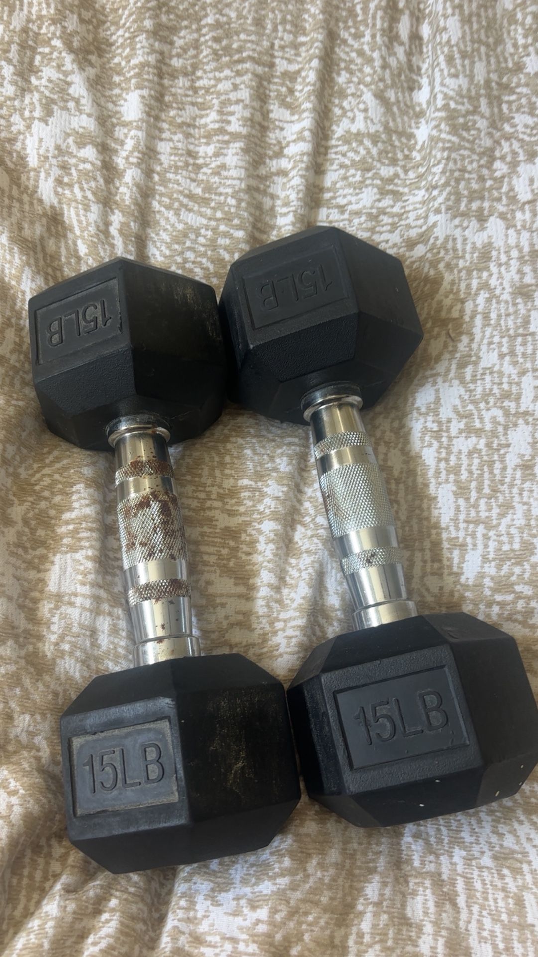 Pair Of 15LB dumbells