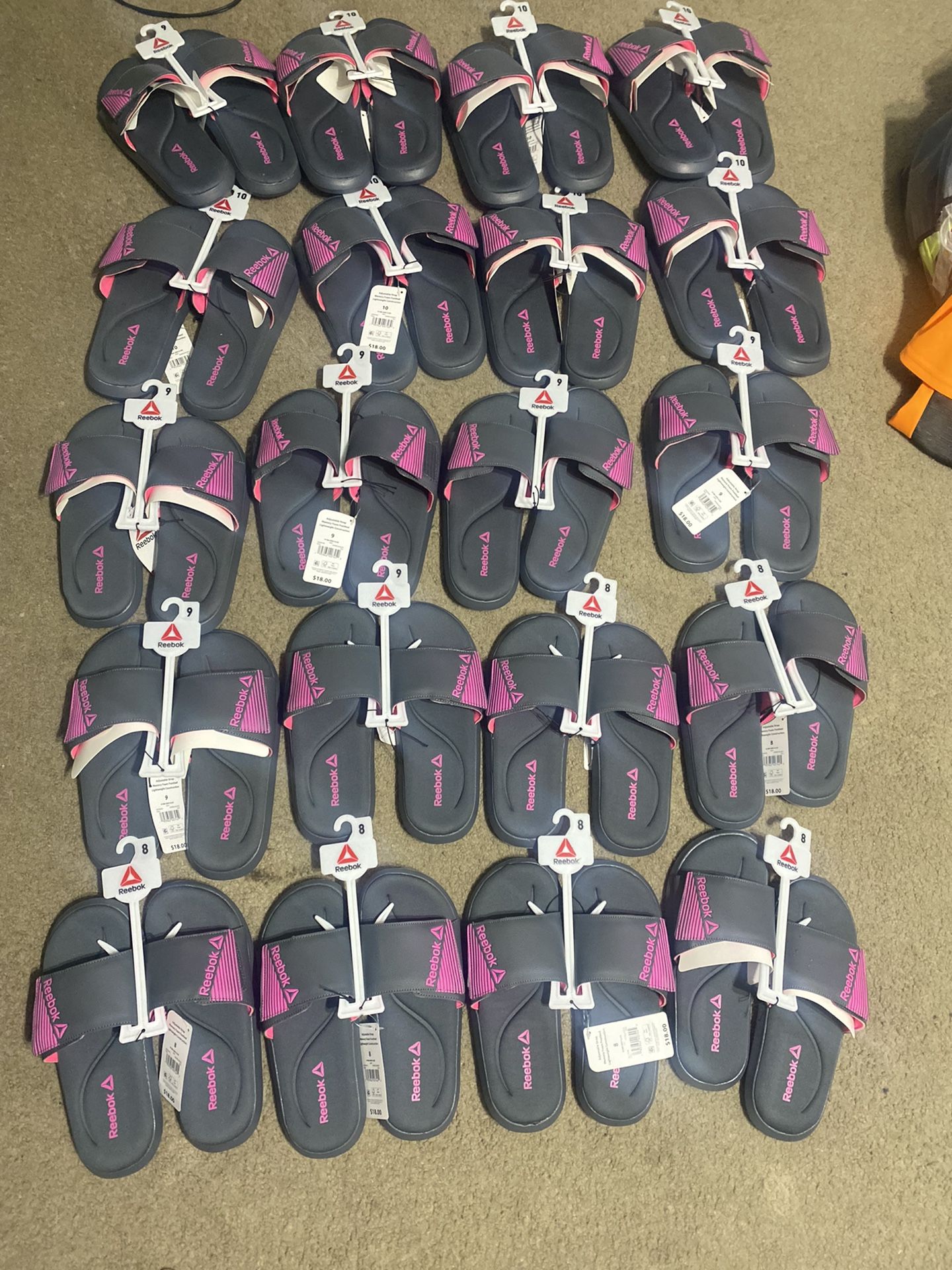 Lots Of Ladies Reebok Slippers BRAND NEW