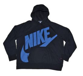 NIKE AW77 Fleece Pullover NSW Hoodie Jacket Sweatshirt Black 717289-010 XXLarge