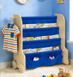4-Tier Kids Bookshelf (Blue)