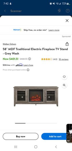 Tv Stand With Electric  Fireplace 