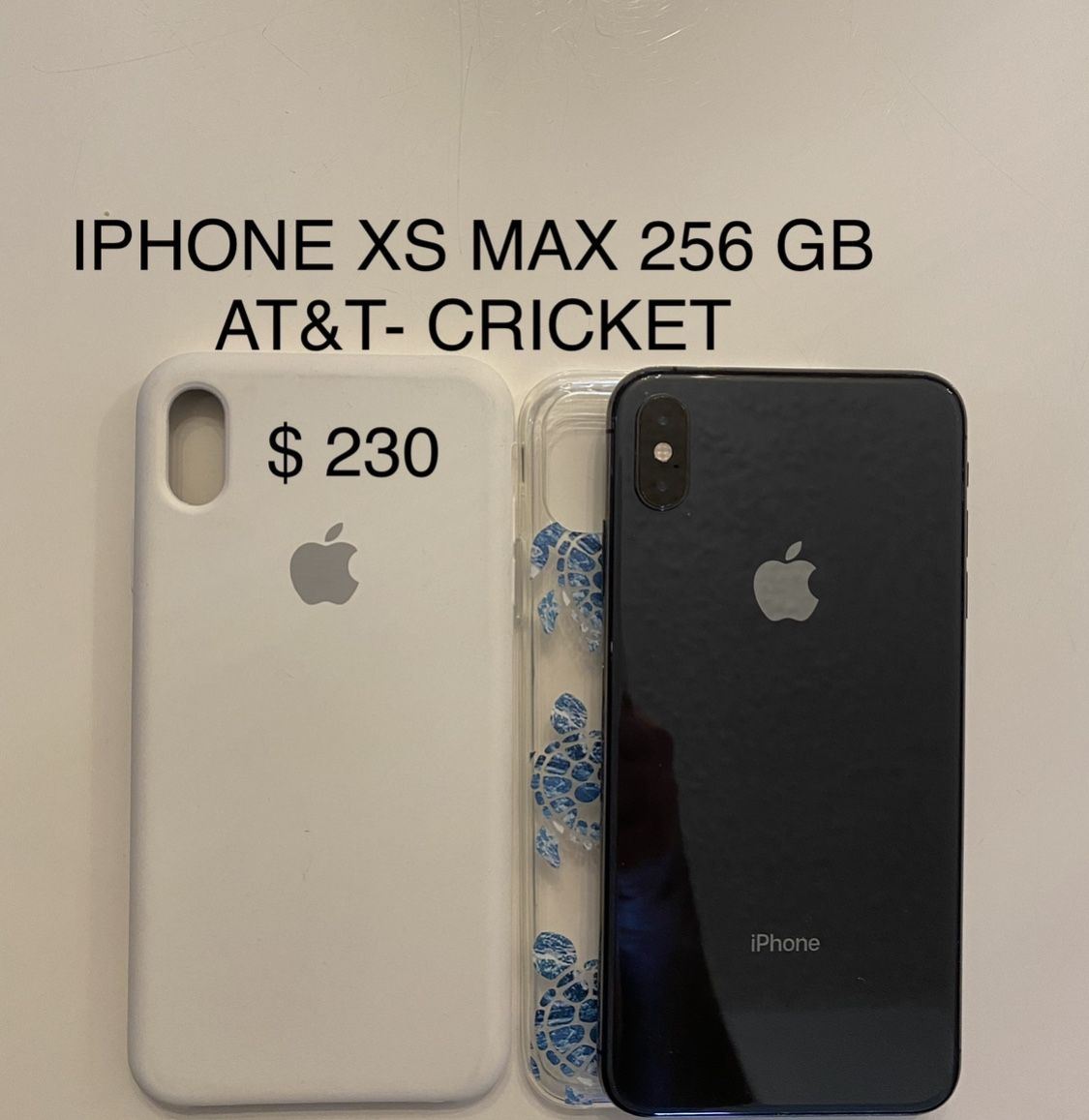 IPHONE XS MAX 256 GB, AT&T CRICKET 2