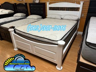 Full size Royal Memory foam Mattress and Pine Frame🚚