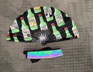 Group Chat & Dreamcreamco. Soju Hand Fan & Holster