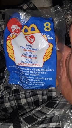 Nuts the squirrel beanie baby mcdonalds toy