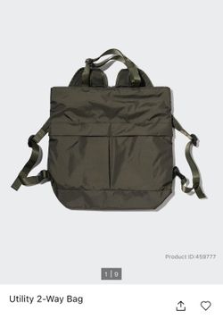 Uniqlo Utility 2 Way Bag Olive