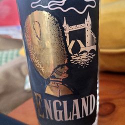 RARE Unique VTG 5-Piece Barware TWA Airlines Destination Highball Drink Glasses