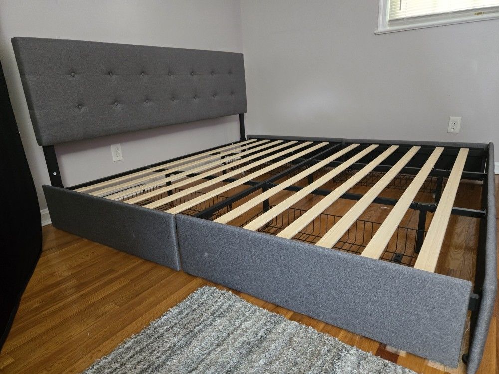 King Size Bed Frame & King Size Matress together.