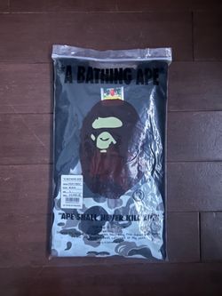 Black and gray camel bape shirt