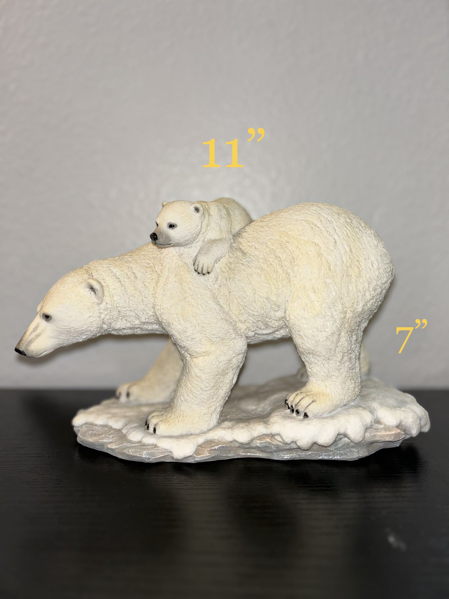     Veronese Design Polar Bear Mother With Adorable Freeloading Cub Statue