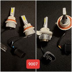 9007 led bulbs 6000k white brand new!