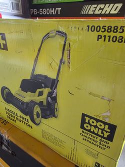 RYOBI 18V CORDLESS 13 "IN LANW MOWER TOOL ONLY