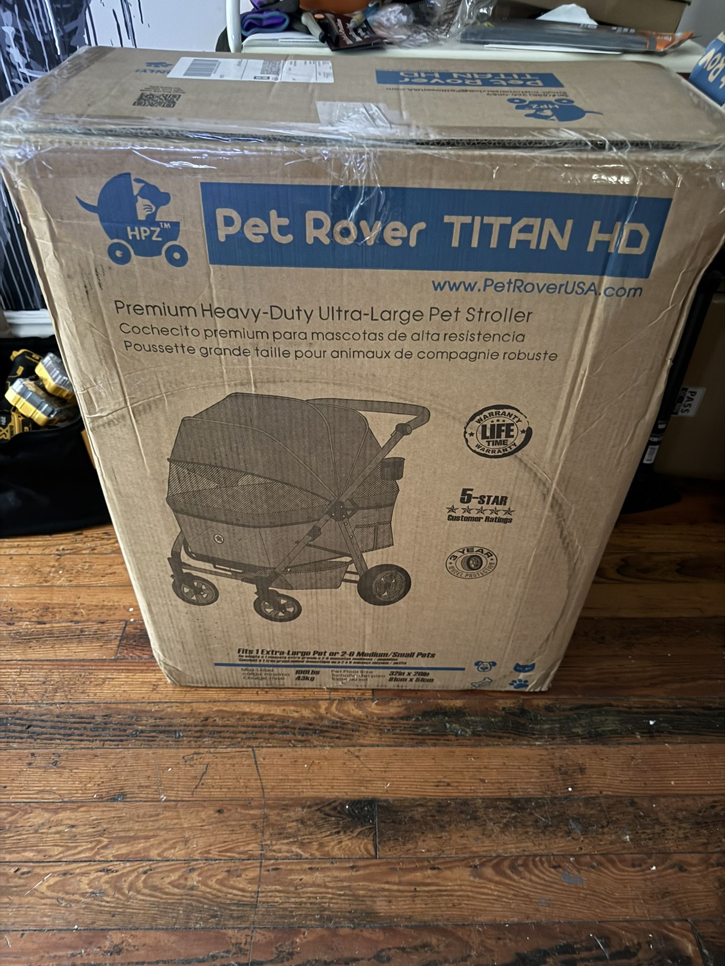 HPZ Pet Rover Titan HD Pet Stroller For Large Dogs Up To 100 Lbs