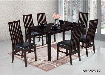 🚚Hot Deal🚚Brand New 7pc Dining Set: Table With Six Chairs $550, Finance Available, Delivery Available 