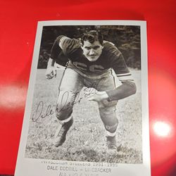 VINTAGE DALE DODRILL AUTOGRAPHED, SIGNED 5 x 7  PITTSBURGH STEELERS