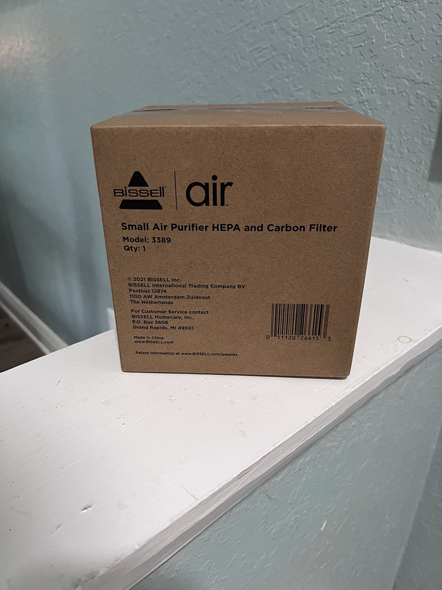 Bissell FILTER Air Small Air Purifier HEPA & Carbon #3389