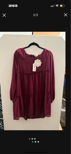 NWT plum boutique dress