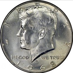 1968 40% Silver Kennedy 