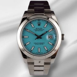 Rolex Datejust II 41mm Baby Blue Dial Watch