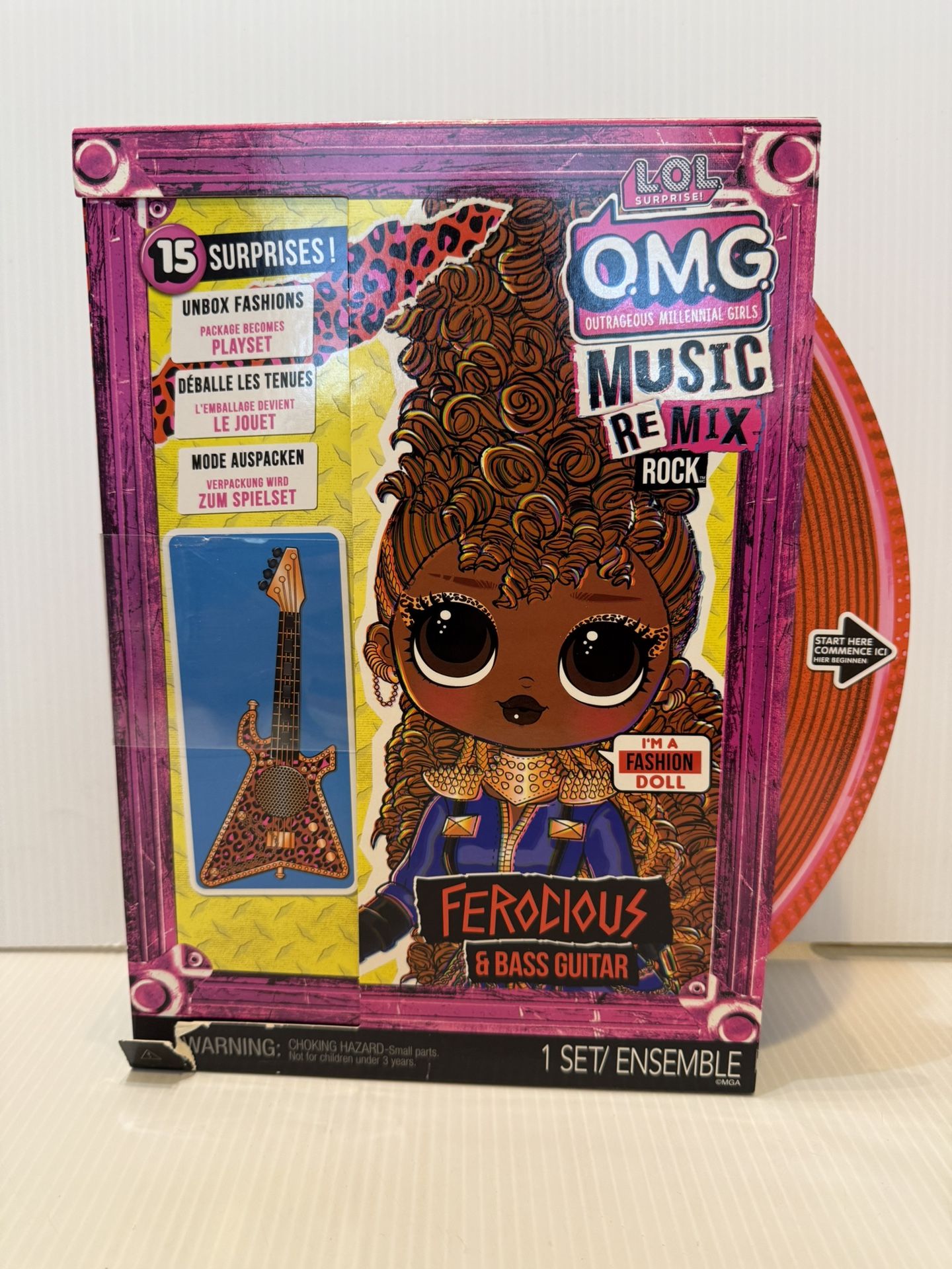 LOL Surprise OMG Remix Rock Ferocious Fashion Doll with 15 Surprises