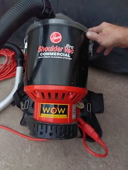Hoover commercial backpack vacuum, model# c2401, works as if it's new. Only used it for a total of 16hrs.  For two jobs, then someone done stolen my a