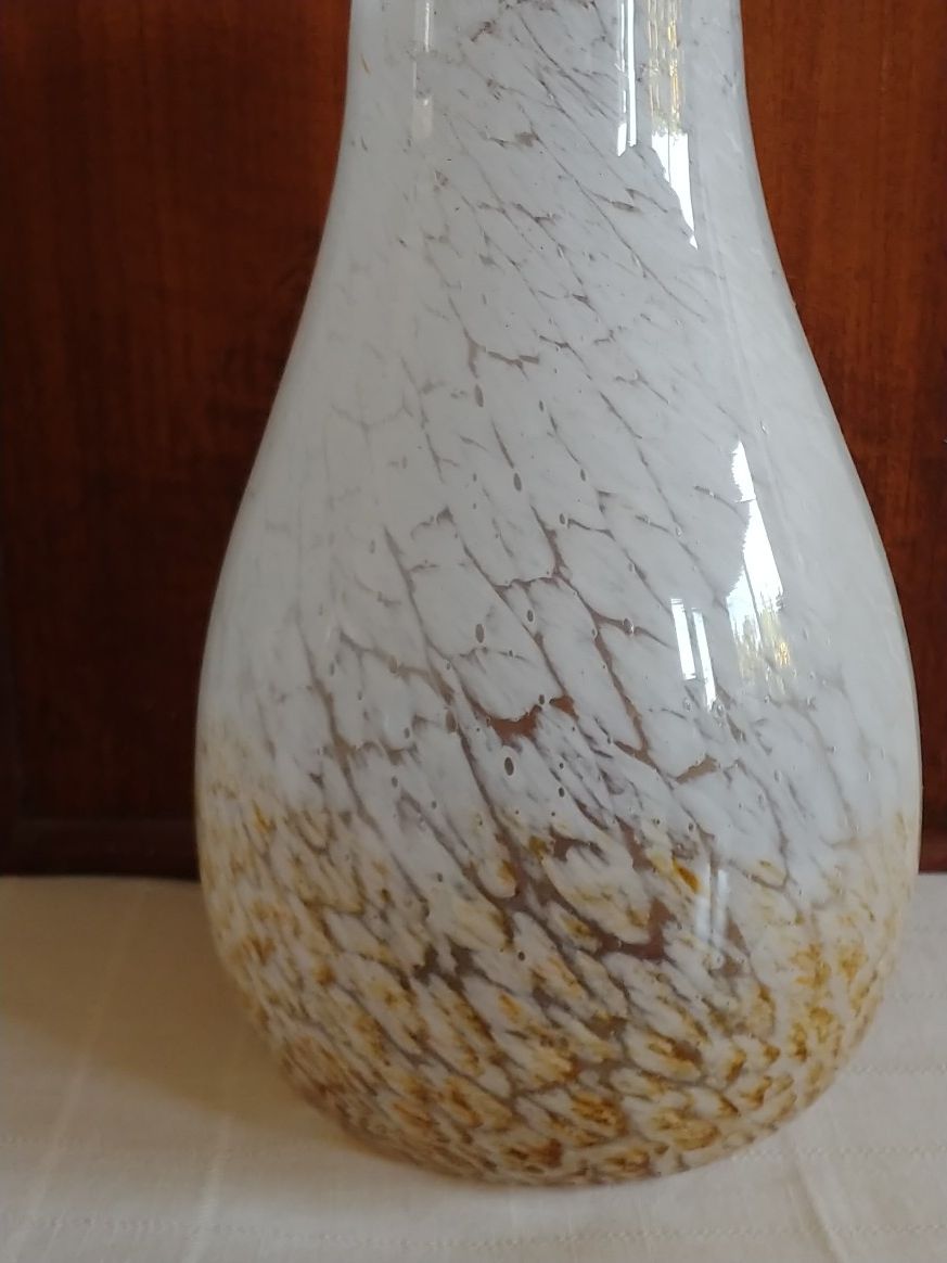 Decorative Tear Drop Glass Vase 12" Modern
