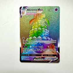 Alcremie Vmax 073/072 Shining Fates - Full Art Rainbow Rare Pokemon Card