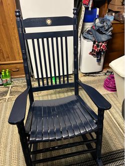 United States Navy dark blue rocking chair