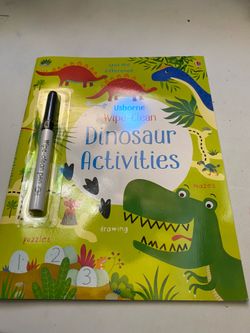 New wipe clean dinosaur book