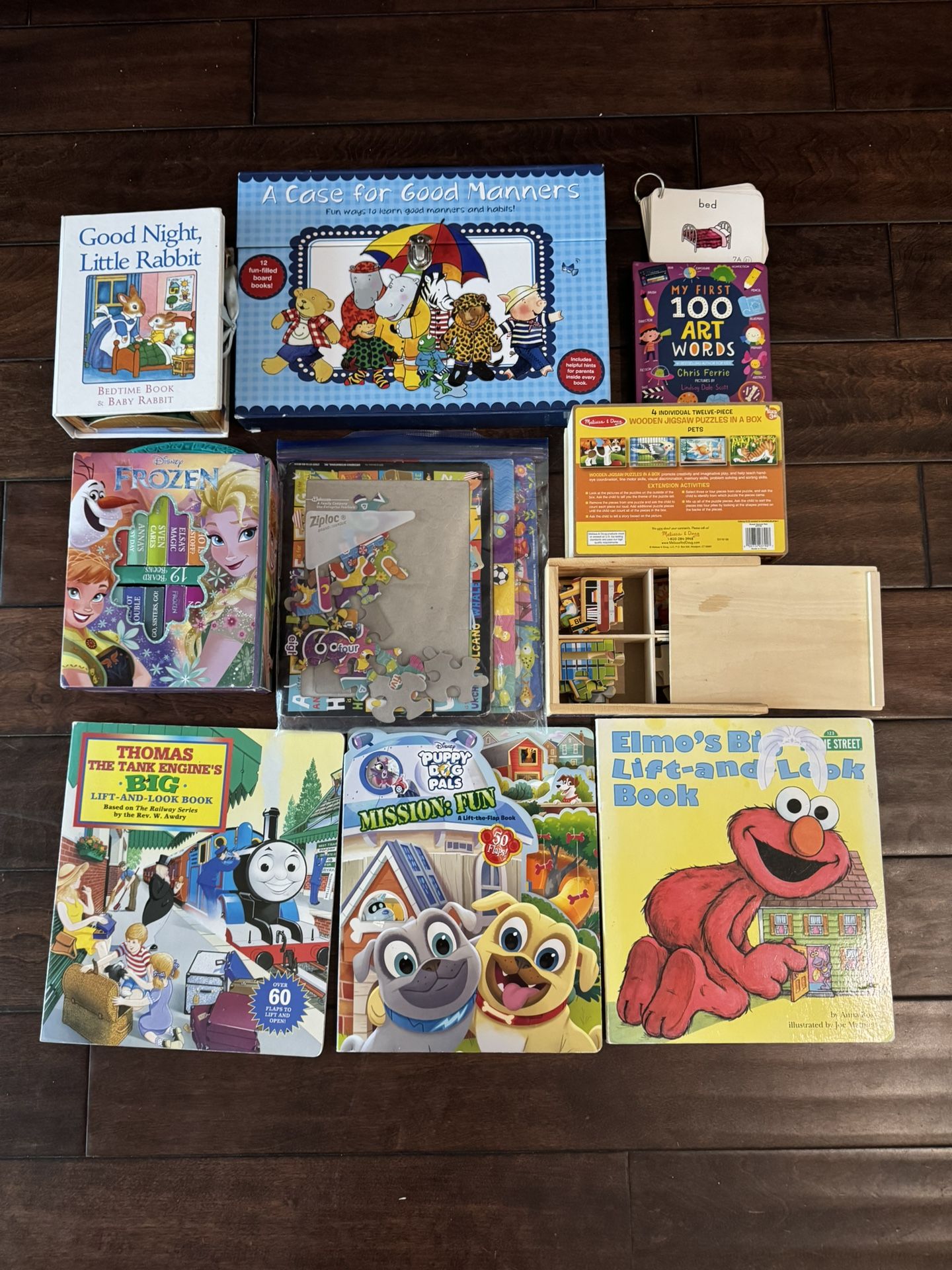 All Good Conditions Lift And Look Books & Wood Puzzles