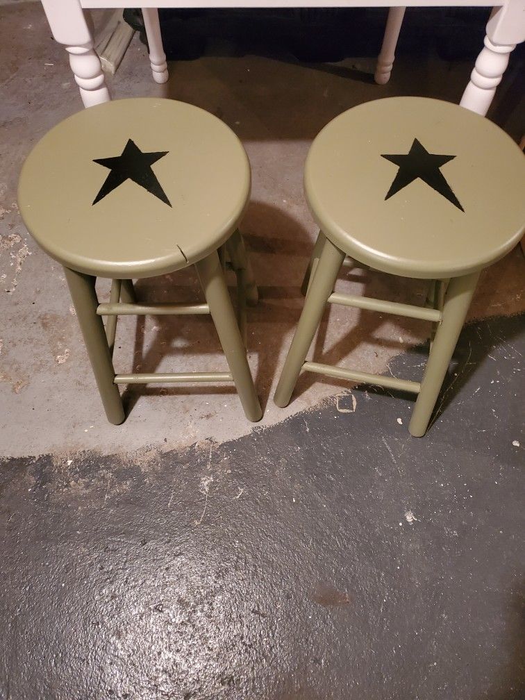 Primitive Bar Stools ( 2 ) ( $10 )
