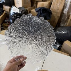 Clear Chargers 13” Very Beautiful Style