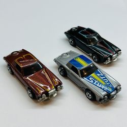 Vintage 1980’s Hot Wheels Mainline Stutz Blackhawk Lot Of 3 Loose