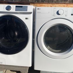 Samsung Washer And LG Electric Dryer In Good Condition For Sale 