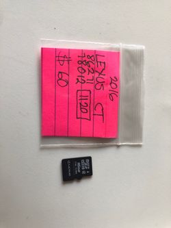 Lexus CT SD card