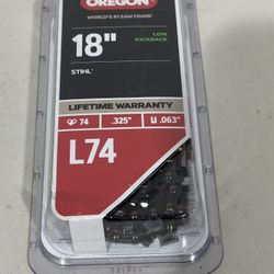 Brand New Brand New Oregon L74 ControlCut .325" Saw Chain, .063" Gauge, 74 Drive Links -