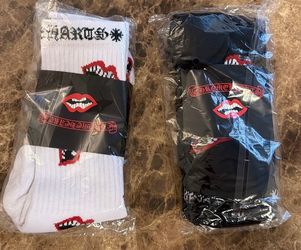 Chrome heart socks