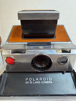 Vintage Polaroid SX-70 Land Camera Folding Instant SLR w/ Leather Case