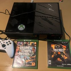 Xbox One 500 Gig W Games And Wired Control 