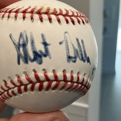 Albert Belle Signed Baseball