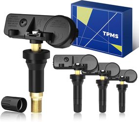 TPMS(Tire Pressure Sensor) Fits Silverado.Impala.Tahoe.Suburban 4pcs 315Mhz Pre-Programmed TPMS Fits Chevy Silverado 2007-2019.Silverado1500 07-18.Imp