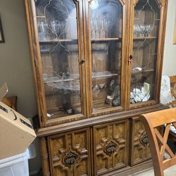 China Cabinet Solid Wood