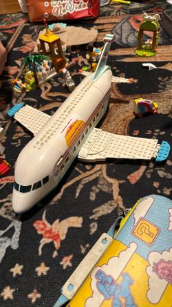 Built Airplane Lego Set