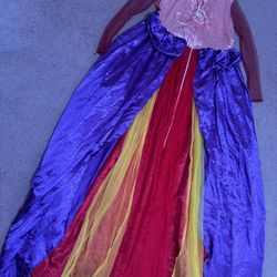 New Xxl Long Renaissance Victorian Princess Dress Costume Cosplay Hocus pocus Colorful gown Witch 